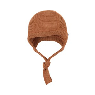 Shop Joha Da Copper Baby Hat In Brown