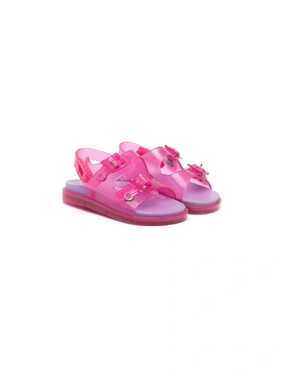 Shop Mini Melissa Buckle-strap Sandals In Pink