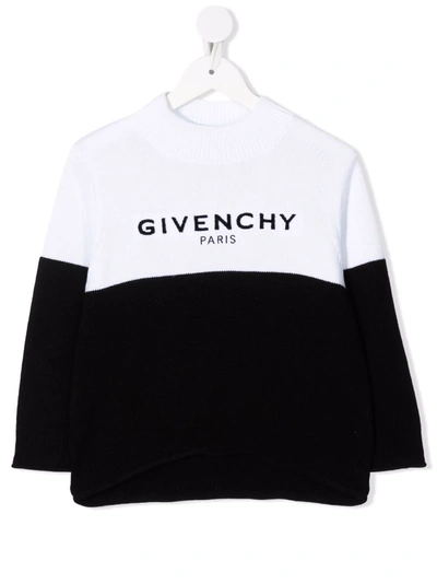 Shop Givenchy Intarsia Logo Jumper In Black