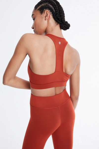 Shop All Access High Waisted Center Stage Legging In Terracotta
