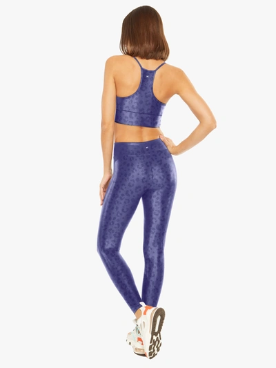 Shop Koral Lustrous High Rise Infinity Legging - Dark Iris Leopard