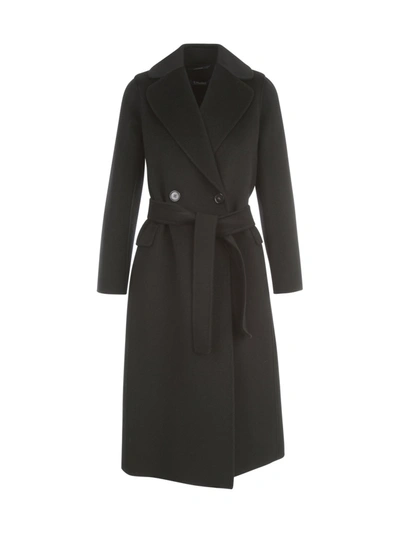 Shop 's Max Mara Perry Belted Coat In Black