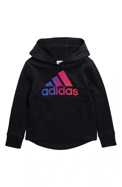Shop Adidas Originals Fleece Hoodie In Black
