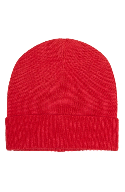 Shop Vince Camuto Cashmere Knit Beanie In Red