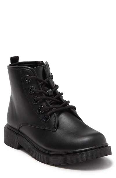 Shop Steve Madden Shortie Lace-up Bootie In Black