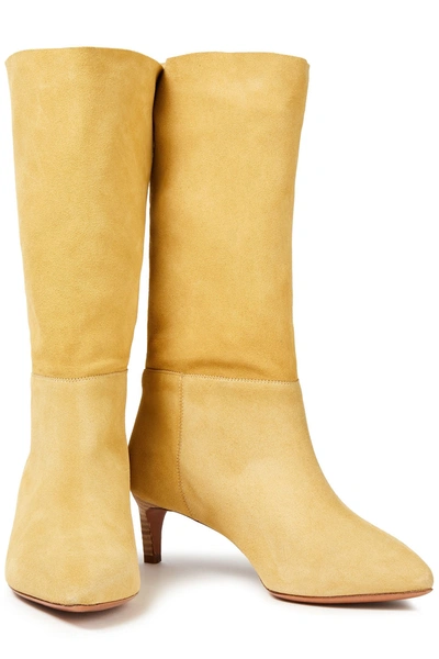 Ba&sh Clarys Suede Boots In Yellow | ModeSens