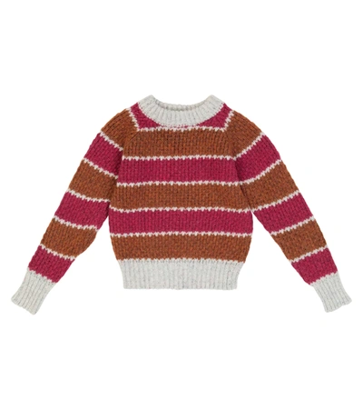Paade Mode Striped Wool-blend Knit Sweater In Multicoloured