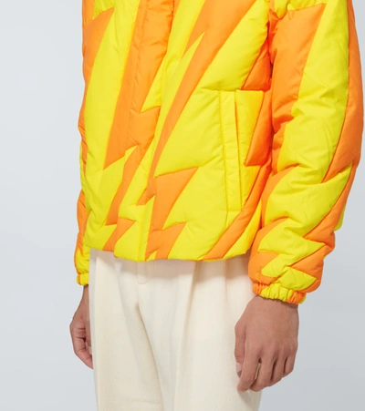 Shop Erl Down-padded Puffer Jacket In Orange