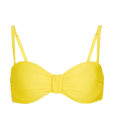Shop Heidi Klein Cascais Bandeau Bikini Top In Yellow