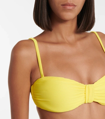 Heidi Klein Cascais Bandeau Bikini Top In Yellow