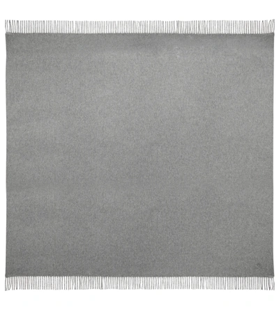 Shop Loro Piana Unito Fringed Cashmere Blanket In Grey