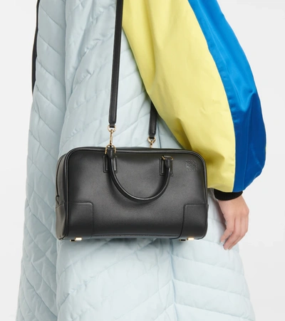 Loewe Amazona 28 Leather Tote In Black