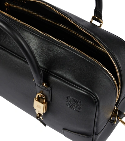 Loewe Amazona 28 Leather Tote In Black
