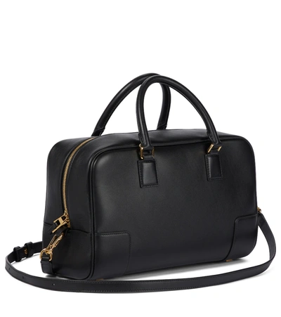 Shop Loewe Amazona 28 Leather Tote In Black