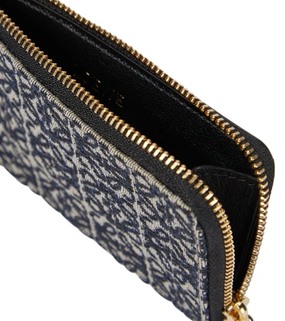 Shop Loewe Anagram Jacquard Coin And Card Holder In Black