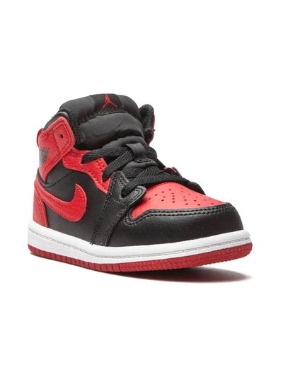 Shop Jordan Air  1 Mid "banned 2020" Sneakers In Black