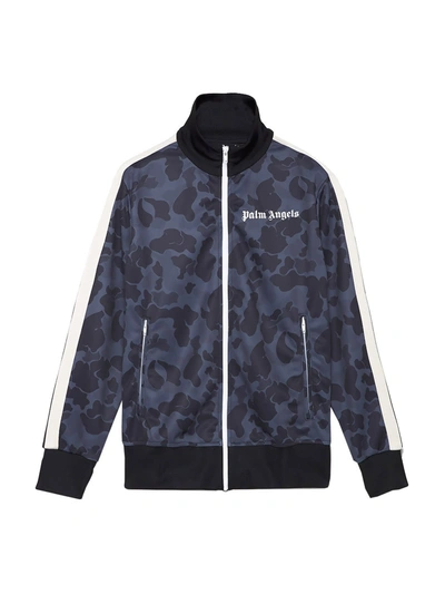 Shop Palm Angels Camouflage Print Track Jacket In Multi