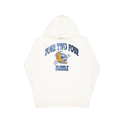 Shop Fourtwofour On Fairfax Hooded Sweater In White