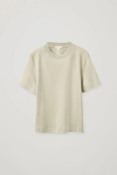 Shop Cos Regular-fit Heavyweight T-shirt In Green