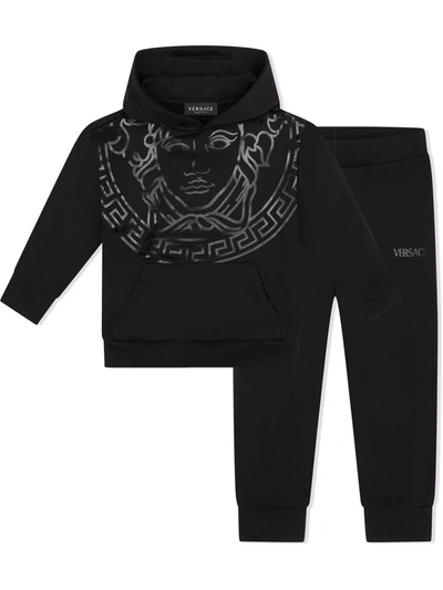 Shop Versace Medusa Head-print Tracksuit Set In Black