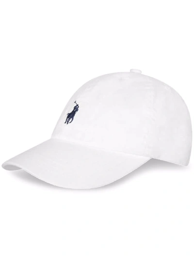 Shop Ralph Lauren Polo Pony Baseball Cap In White