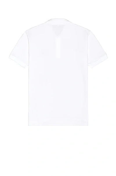 Shop Comme Des Garçons Play Polo T-shirt In White
