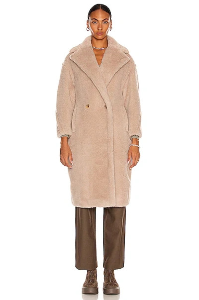 Shop Max Mara Tedgirl Coat In Beige