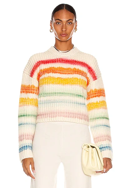 Shop Acne Studios Kelecta Sweater In White & Multi