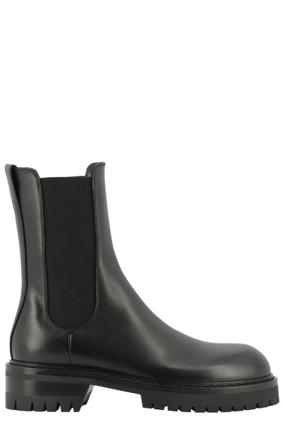 Shop Ann Demeulemeester Wally Ridged Platform Boots In Black