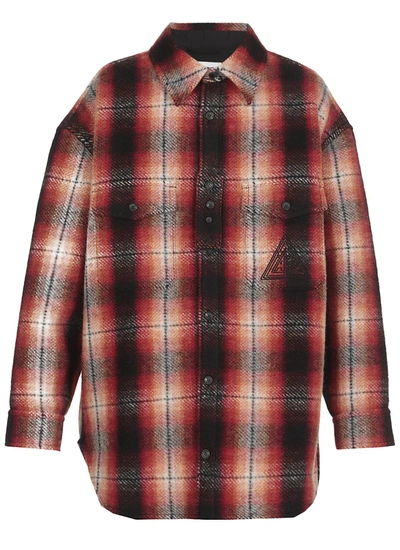 Shop Lanvin Checked Overshirt In Multi