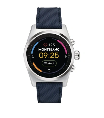 Shop Montblanc Summit Lite Smartwatch With Fabric Strap In Multi