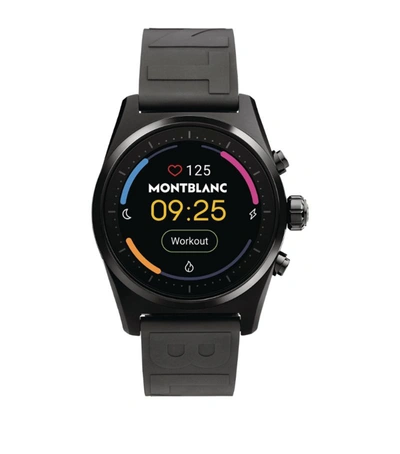 Shop Montblanc Summit Lite Smartwatch With Rubber Strap In Multi