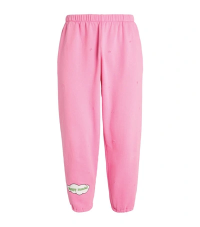 Shop Natasha Zinko X Duoltd Happy Monday Sweatpants In Pink