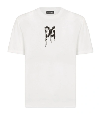 Shop Dolce & Gabbana Cotton Logo T-shirt In Multi