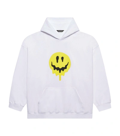 Shop Balenciaga Drip Peace Hoodie In Pink