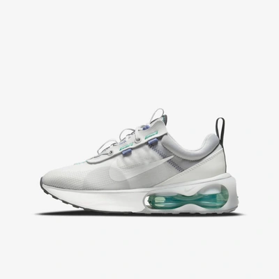 Shop Nike Air Max 2021 Big Kids' Shoes In Photon Dust,clear Emerald,grey Fog,summit White