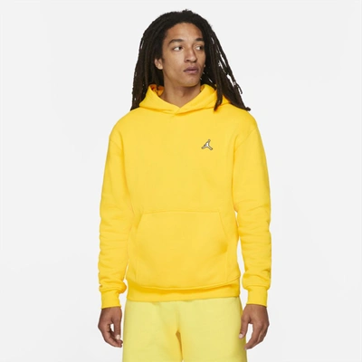Shop Jordan Men's  Brooklyn Fleece Pullover Hoodie In Yellow