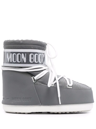 Shop Moon Boot Mars Reflex Reflective Snow Boots In Grau