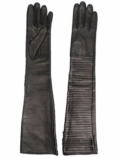 Shop Manokhi Elbow-length Gloves In Schwarz