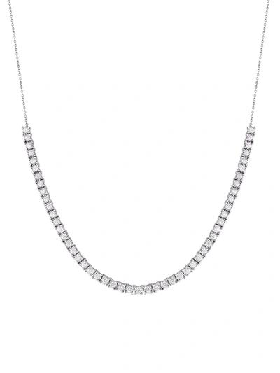 Shop Dana Rebecca Designs 14kt White Gold Ava Bea Diamond Tennis Necklace In 银色