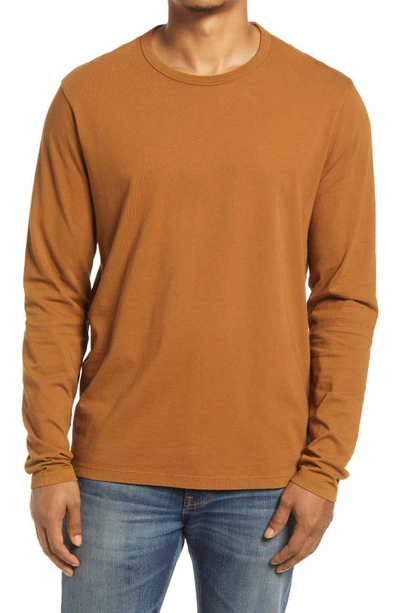 Shop Madewell Garment Dyed Allday Crewneck Cotton T-shirt In Dried Cedar