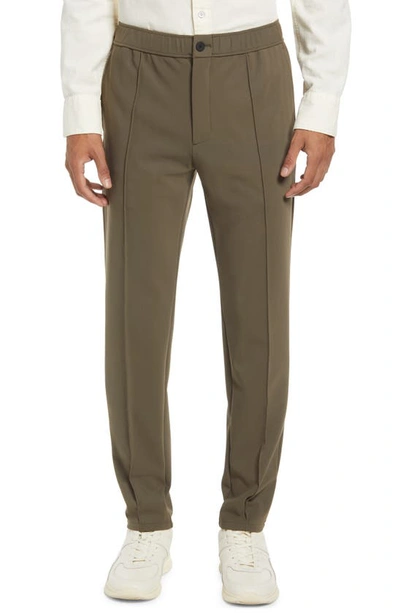 Shop Theory Curtis Pintuck Precision Pants In Dark Moss