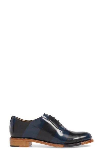 Shop The Office Of Angela Scott Mr. Smith Stripe Oxford In Ocean