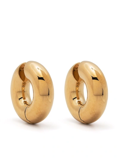 Shop Uncommon Matters Strato Hoop Earrings In Gold