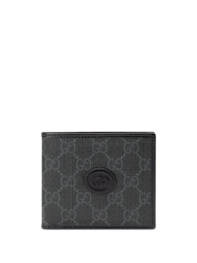 Shop Gucci Gg-canvas Bi-fold Wallet In Schwarz