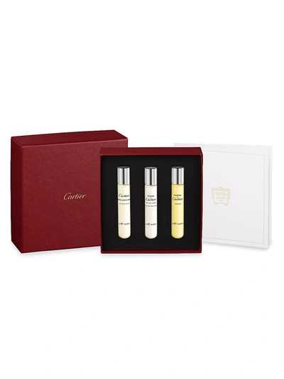 Shop Cartier Men's Icons Discovery 3-piece Fragrance Set