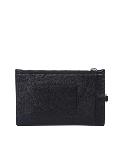 Shop Balenciaga Leather Card Holder In Black