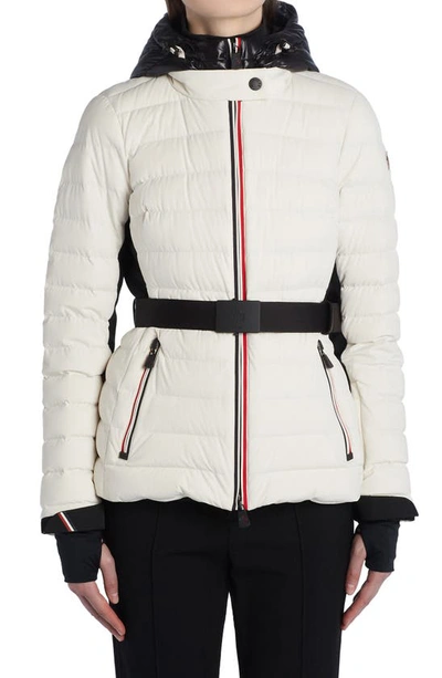 Shop Moncler Bruche Quilted Down Ski Jacket In Ivory