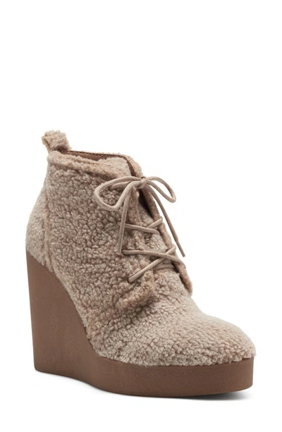 Shop Jessica Simpson Mesila Wedge Bootie In Dark Natural