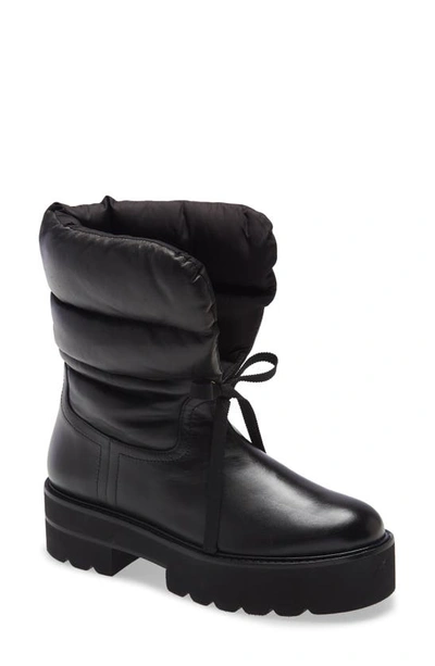 Shop Stuart Weitzman Tyler Ultralift Boot In Black Dress Nappa